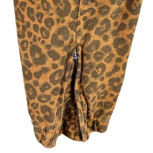 Sanctuary x Anthropologie Leopard Print Corduroy Jogger Pants Small - Picture 2 of 12